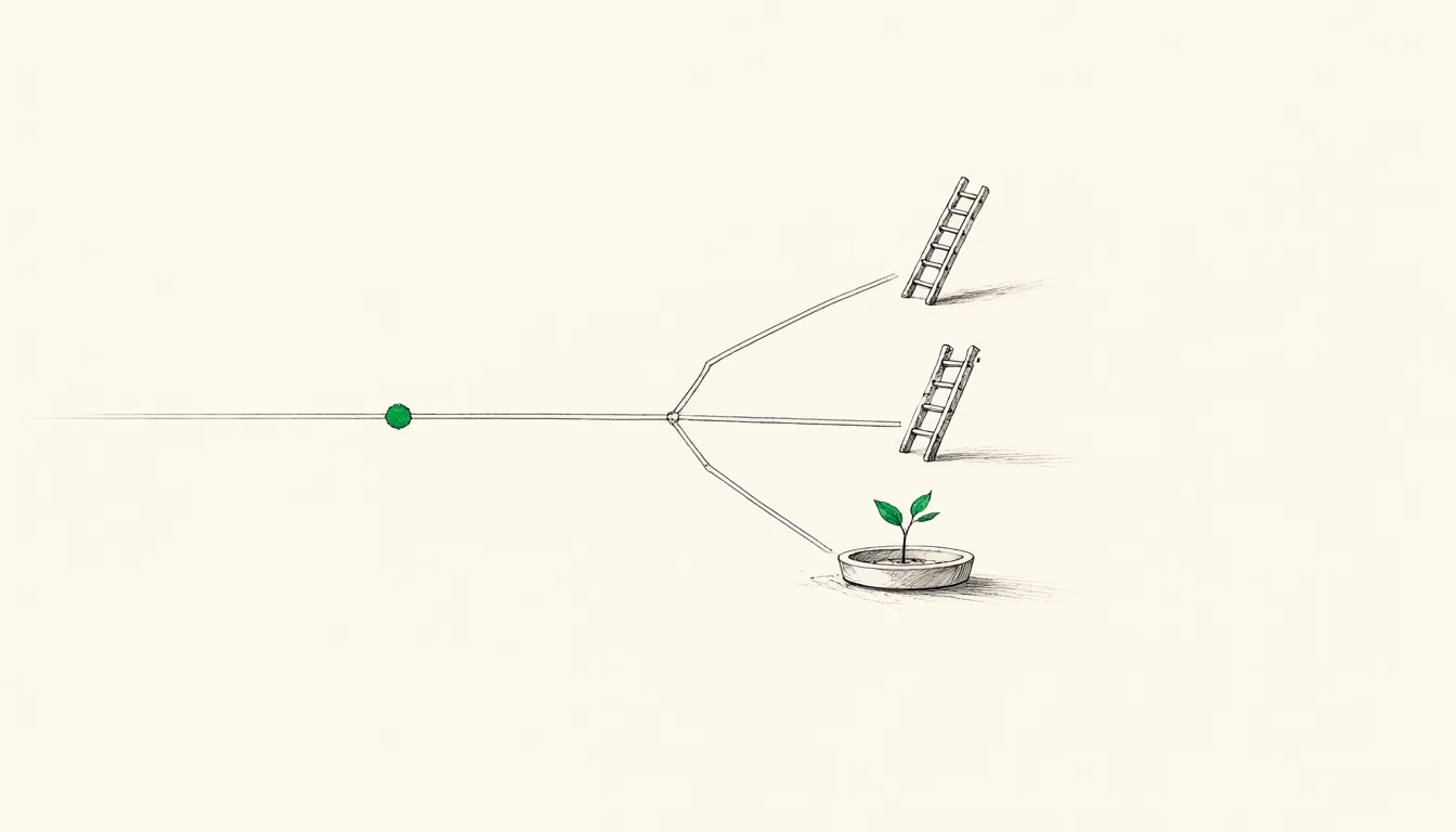 Illustration: Build, buy, or reinvest at $50M-$100M ARR